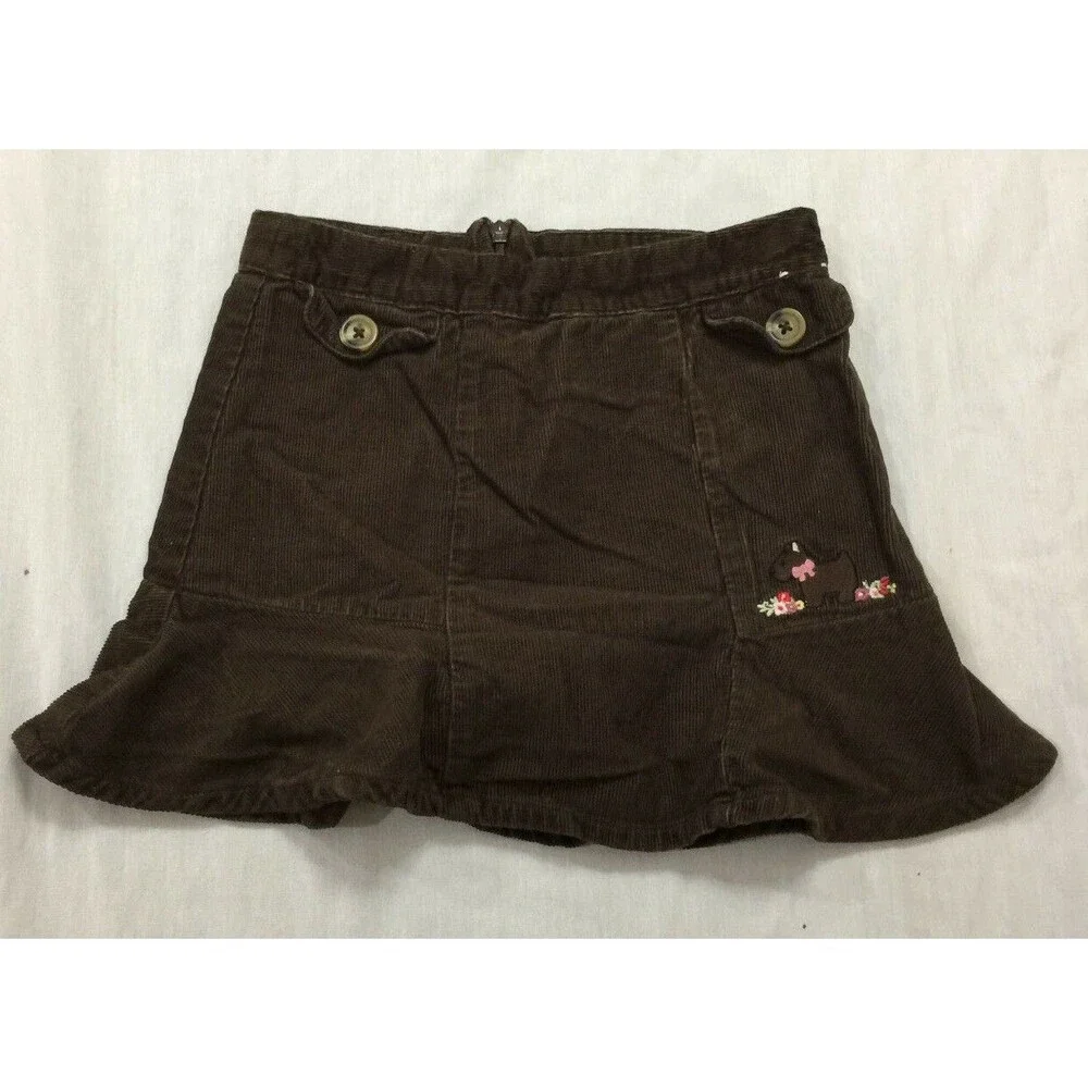 GYMBOREE CORDUROY GIRLS  SKIRT SKORT WITH BUILT SHORTS SIZE 7